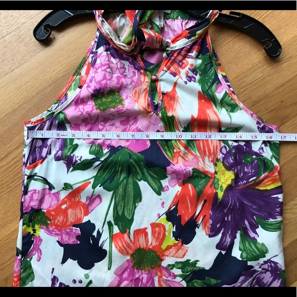 *HP* J. Crew Silk tie-neck top in Garden Floral - Picture 3 of 4